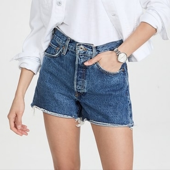 Re/Done Originals 90's Low Slung Short en Bleu Mere Sz 31 NWT - Picture 5 of 16